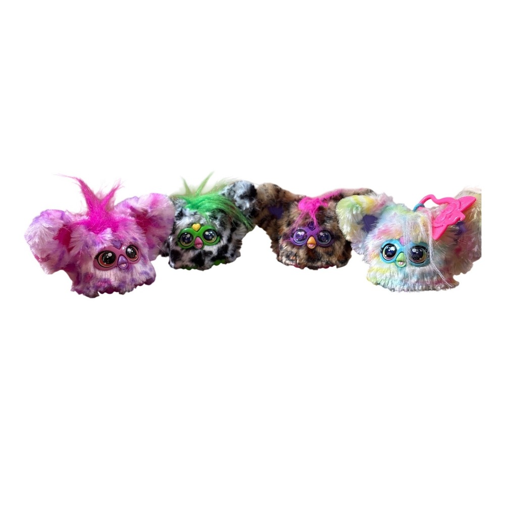 Hasbro Furby Furblets Kids Multicolor Interactive Mini Plush Lot 4 SIZE Small